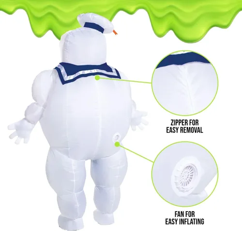 Vista 4 de Disguise Stay Puft - Disfraz inflable para adultos Multi colorido