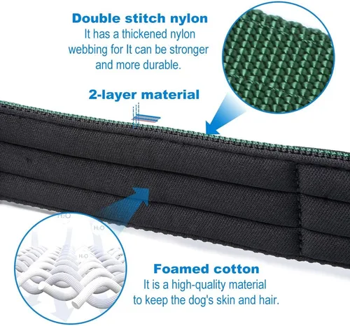 Vista 5 de TSPRO Collar Táctico para Perro de 1.25 Pulgadas de Ancho Collares Gruesos para Perro con Hebilla de Metal de Servicio Pesado, Duradero, Fuerte