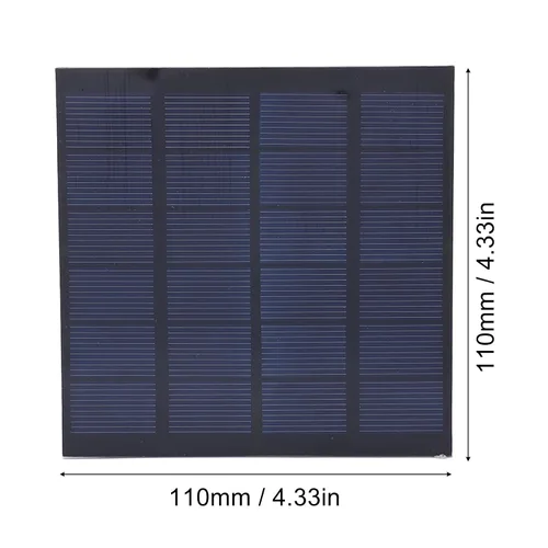 Vista 6 de Panel solar monocristalino de 6V 1.5W alta tasa de conversión Tamaño compacto resistente al agua resistente a los rayos UV Diseño para bicicleta
