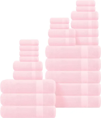 Vista 66 de GLAMBURG Juego de 2 Sábanas de Baño Extra Grandes de Algodón Premium de 700 GSM - 100% Algodón Peinado - 2 Sábanas de Baño 35x70 pulgadas - Calidad