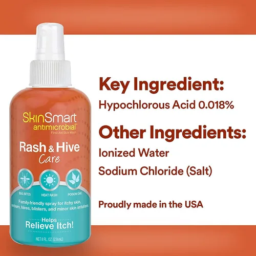 Vista 5 de SkinSmart Antimicrobial Rash and Hive Care, botella de spray de 8 oz