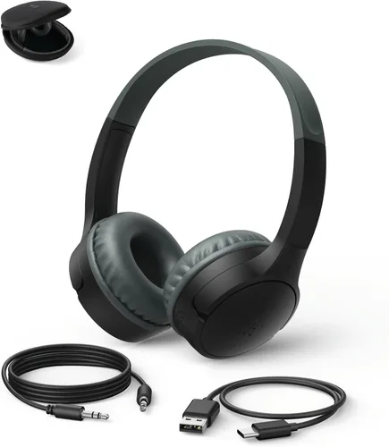 Vista 15 de Belkin SoundForm Mini - Auriculares inalámbricos Bluetooth para niños, batería de 30 horas, límite de volumen seguro de 85 dB, micrófono integrado