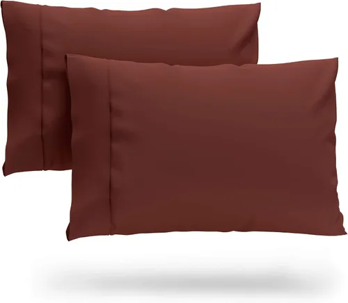 Vista 10 de Cosy House Collection Juego de 2 fundas de almohada de rayón de alta calidad derivado de bambú, ropa de cama ultrasuave, refrescante y transpirable