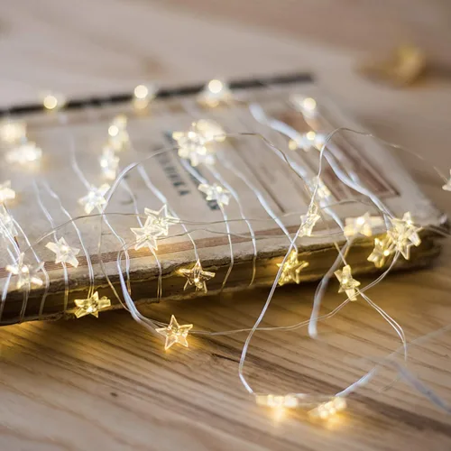 Vista 10 de MIYA LIFE Luces de Hadas Navideñas Luces de Mazorca de Caramelo Luces de Bastón de Caramelo de Navidad Luces de Cadena Navideñas a Batería - Ideales