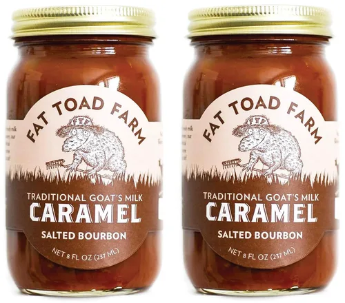 Vista 12 de Fat Toad Farm - Salsa de Caramelo Tradicional de Leche de Cabra/Cajeta, Original, Sin Gluten, 8 fl oz Cajeta tradicional, sin gluten, textura