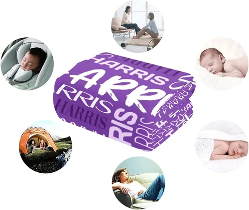 Vista 6 de Mantas personalizadas para niños y adultos, mantas personalizadas con nombre para niñas y niños, manta personalizada para cumpleaños o Navidad