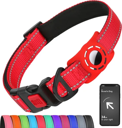Vista 10 de Collar reflectante para perros pequeños con soporte de silicona