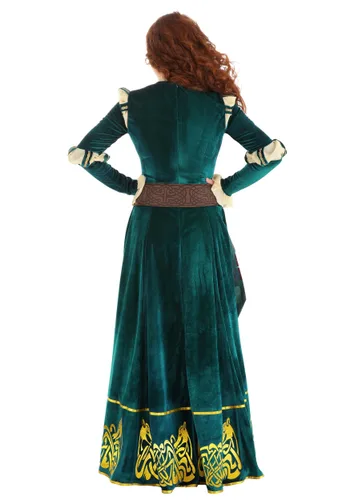 Vista 4 de Vestido Premium de Disfraz de Merida de Disney para Mujer Multicolor