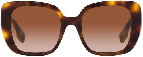 Vista 2 de BURBERRY HELENA BE 4371 331613 - Lentes de sol cuadrados de plástico Havana claro con lente gradiente marrón