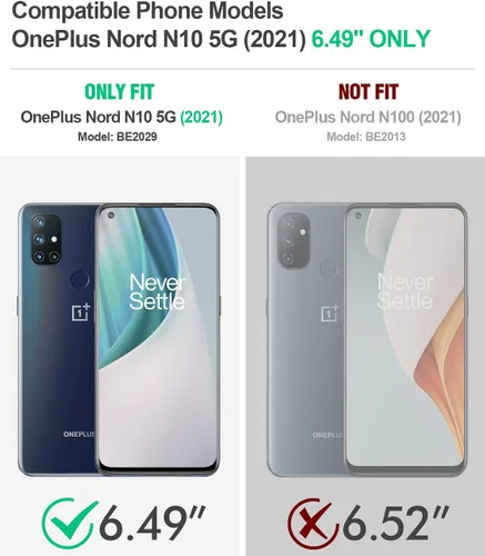 Vista 2 de Poetic Revolution Series - Funda protectora para OnePlus Nord N10 5G, de cuerpo completo, resistente de doble capa, a prueba de golpes, con función