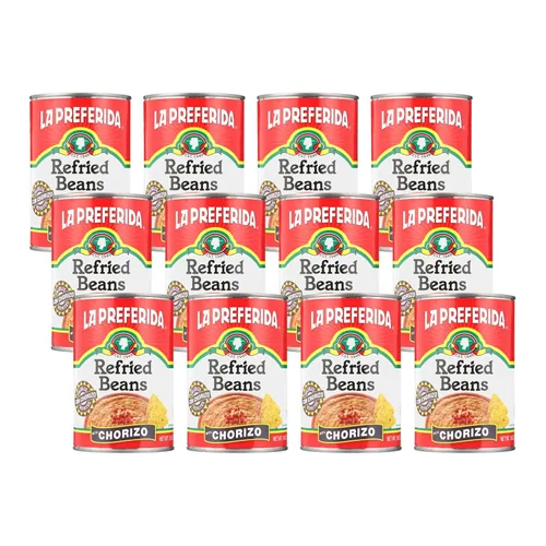 Vista 12 de La Preferida Frijoles refritos, chorizo, 16 oz (paquete de 3)