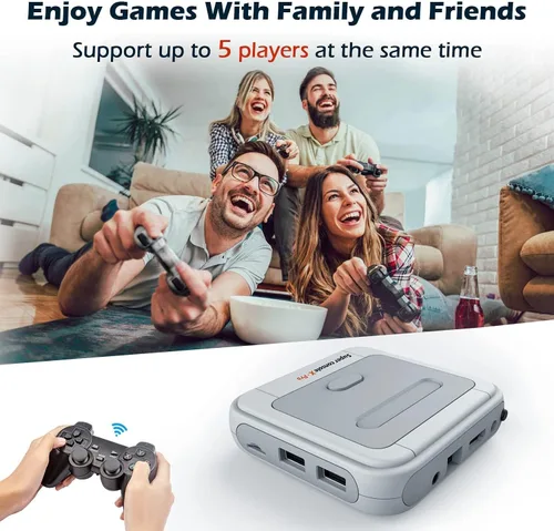 Vista 6 de Kinhank Retro Game Console 256GB, Super Console X PRO Built-in 117,000+ Games, Video Game Console Systems for 4K TV HDAV Output, Dual Systems (256G)