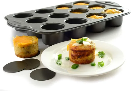 Vista 4 de Norpro Mini bandeja para pastel de queso, 13" x 8.25", antiadherente