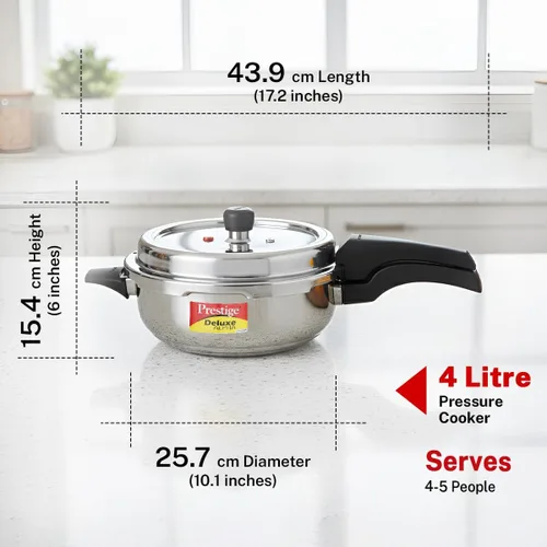 Vista 3 de Prestige Olla a presión PRASVSP, Senior Pan 4L, PLATA