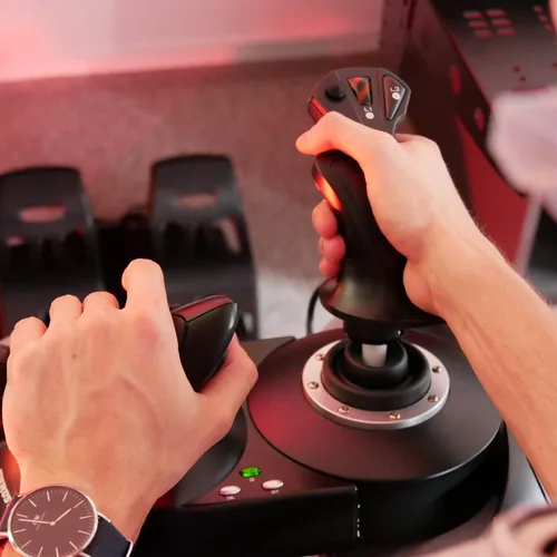 Vista 2 de Thrustmaster t-flight hotas X Flight Stick driver con USBNegro (PlayStation 3PC) producto qualityfast Shipping