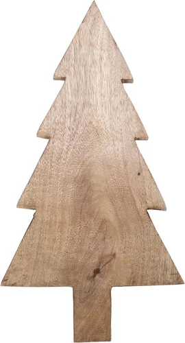 Vista 8 de Mary Square Tabla de cortar de queso de Navidad de madera de mango marrón natural (16,5 x 13,25 pulgadas)
