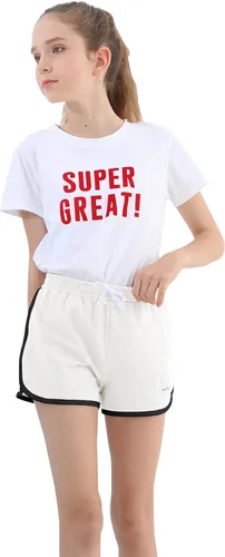Vista 29 de Rolanko Pantalones cortos activos de delfín para niñas, paquete de 3 unidades, ciclismo, correr, verano, playa, atletismo, deportes, 4-14 años