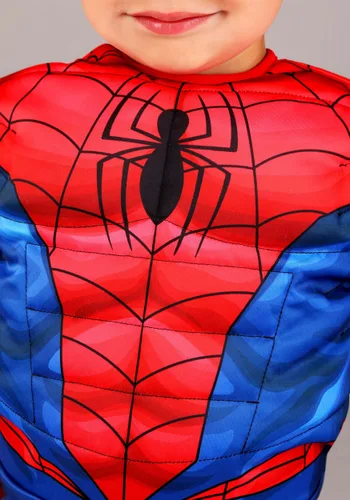 Vista 2 de Disfraz de Spider-Man Marvel para Niños Pequeños Multicolor