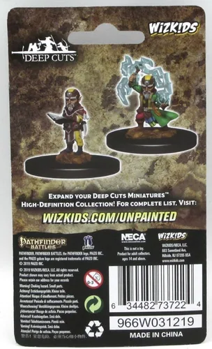 Vista 2 de WizKids Pathfinder Deep Cuts Unpainted Minis: W9 Male Gnome Sorcerer