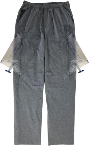 Vista 6 de Pantalones con bolsa de orina para ancianos, hombres y mujeres, pantalones para el cuidado de la incontinencia, pantalones con 2 bolsillos