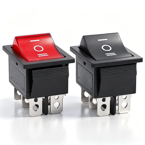 Vista 23 de Twidec /6 interruptores basculantes de 12 V de encendido/apagado de barco CA 6A/250V 10A/125V SPST 2 pines 2 posiciones interruptor de palanca