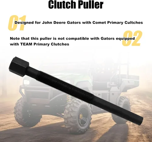 Vista 3 de RULLINE Herramienta de extracción de embrague primario resistente, extractor de embrague John Deere Gator Accesorios compatibles con John Deere