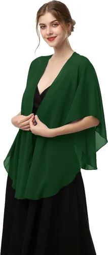 Vista 2 de Chales y envolturas de gasa para mujer, bufanda transparente para vestidos de noche, accesorios de salida de baño