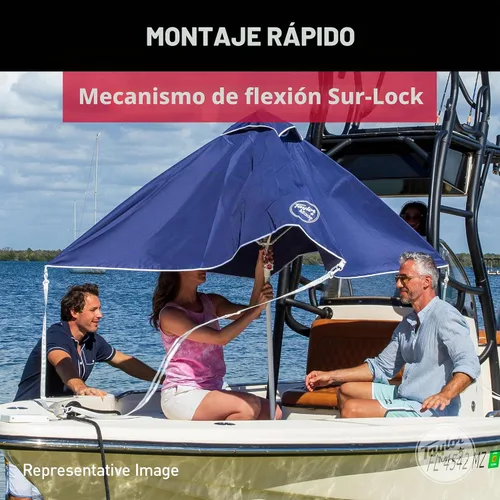 Vista 5 de Sombrilla para sol Taylor Made Products AnchorShade III, negro