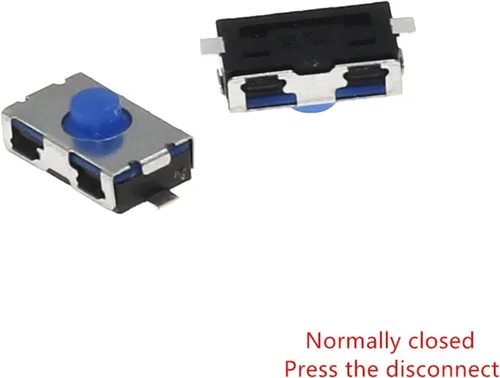 Vista 2 de 100PCS 3 * 6 * 2.5 NO Micro Switch Normally Closed 3 * 6 SMD Touch Silica Gel Button Keys 4 * 6 NC Soft Button SMD (Color : Normally Closed)