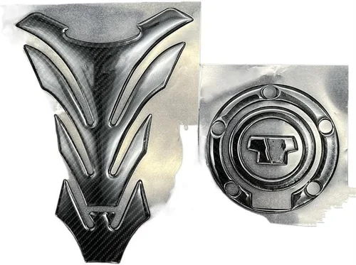 Vista 2 de Motorcycle Tank Pads Motorcycle Carbon Fiber Fuel Tank Cover Pad Sticker Gas Tank Cap Decal Protector for Ya&maha MT07 MT09 Tracer MT-07 MT-09