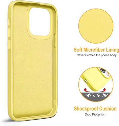 Vista 3 de Hython Funda para iPhone 13 Pro Max con soporte de anillo [soporte de anillo giratorio de 360° con soporte magnético] [forro de microfibra suave]