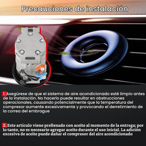 Vista 5 de cciyu Compresor de aire acondicionado apto para Hino 238 258 268 338 6.7L 7.7L