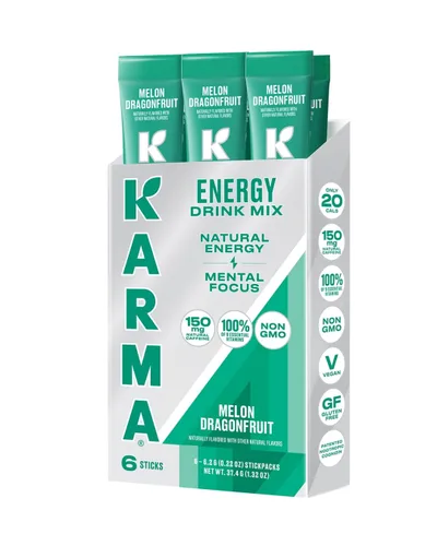 Vista 11 de Karma Paquetes de hidratación energética, paquete de 6, mezcla de bebida de sandía y arándanos con nootrópicos Cognizin®, vitaminas y apoyo