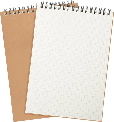 Vista 14 de Engrowtic Paquete de 1 bloc de notas en espiral de papel cuadriculado A5, bloc de notas encuadernado con alambre, bloc de notas de cuadrícula