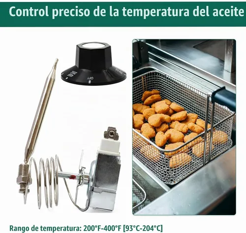 Vista 4 de 60125401 para Freidora Profunda 1175 termostato compatible con freidora imperial, Caja de cosas Mpt de 1/4" rosca, Termostato RX-1-36 compatible