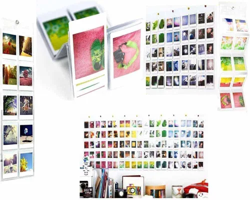 Vista 3 de Fujifilm Película para cámara Instax Mini: 20 disparos en total, (10 hojas x 2) - Incluye álbum de fotos colgante para 10 fotos y paño de microfibra