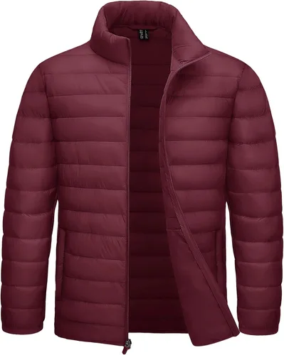 Vista 16 de TACVASEN Chaqueta Puffer Ligera para Hombre Chaquetas Acolchadas de Invierno Puffy Abrigadas Resistentes al Agua Resistentes al Viento Abrigos