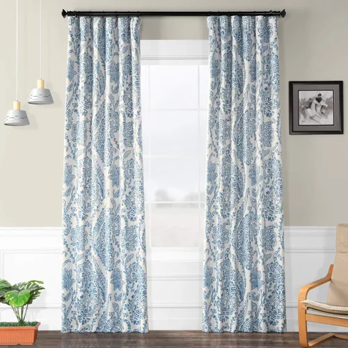 Vista 9 de HPD Half Price Drapes Cortinas impresas que oscurecen la habitación para dormitorio, sala de estar 50 X 63 pulgadas (1 panel), BOCH-KC16072-63, Tea