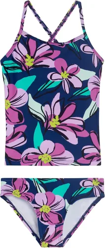 Vista 7 de Kanu Surf Niñas Melanie Beach Sport - Traje de baño tipo tankini de 2 piezas con UPF 50+ Alania Floral Aqua