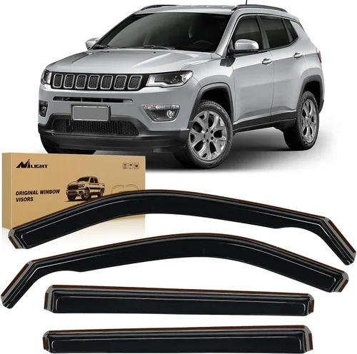 Vista 10 de Nilight protectores de lluvia para canal para Ram 1500 2009 2010 2011 2012 2013 2014 2015 2016 2017 2018 Crew Cab, 2019-2023 Ram 1500 Classic Body