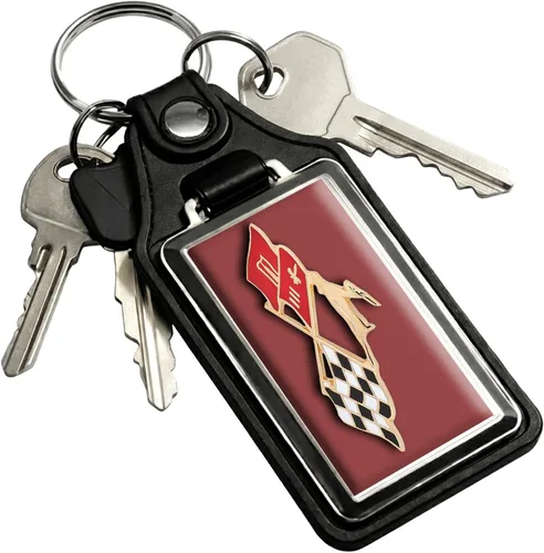 Vista 26 de Brotherhood Car Key Chain for Impala - Classic Models Keychain for Men and Oro olímpico - Guión de 1969