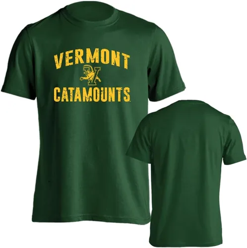 Vista 90 de Sport Your Gear NCAA Camiseta de manga corta retro con licencia oficial de aspecto desgastado para el día del juego, camiseta de espíritu deportivo