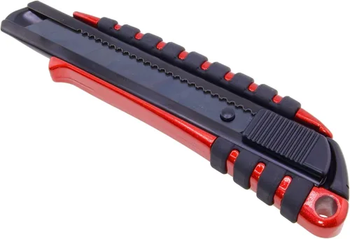 Vista 19 de NT Cutter - Cuchillo multiusos de agarre de aluminio fundido a presión de serie Premium Evolution PMG con bloqueo automático, hoja negra extra