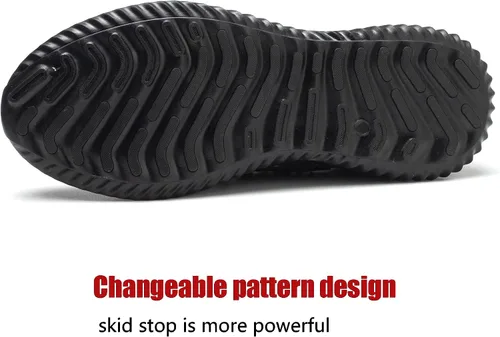 Vista 4 de ulogu Waterproof Steel Toe Shoes for Men Women Comfy Lightweight Slip Resistant Work Safety Sneakers 6-Month Warranty