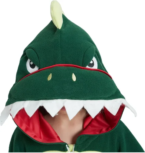 Vista 6 de Pijama de animal para niños, disfraz de Halloween, cosplay de una pieza para niñas y niños, pijama unisex para niños