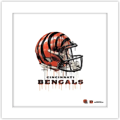 Vista 11 de Trends International Gallery Pops NFL Cincinnati Bengals - Póster de pared con casco de goteo, 12.00 x 12.00 pulgadas, versión del marco negro