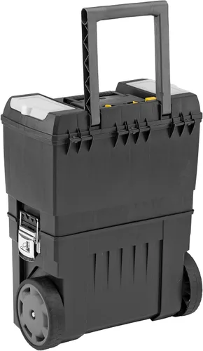 Vista 29 de Stanley Caja de herramientas móvil para centro de trabajo, unidades apilables de 2 niveles, 1-93-968