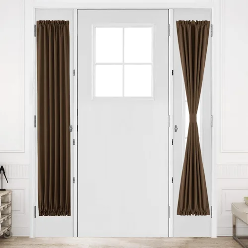 Vista 168 de DWCN Cortinas para Puertas Francesas – Cortinas opacas térmicas con bolsillo para barra para puertas con ventana de cristal, puertas de cocina