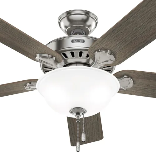 Vista 9 de Hunter Ventilador de techo interior de 52 pulgadas con luz LED, ventilador de techo con cadena de tracción, para dormitorio o sala de estar, montaje