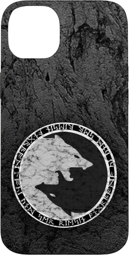 Vista 15 de Fenrir Wolf of Odin in Circle of Norse Runes Case for iPhone 17